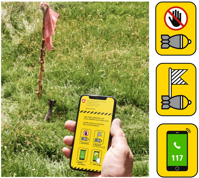 Verhalten beim auffinden von Munition